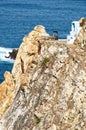 Cliff Divers jump at La Quebrada - Acapulco - Mexico Royalty Free Stock Photo