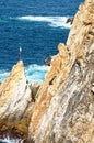Cliff Divers jump at La Quebrada - Acapulco - Mexico Royalty Free Stock Photo