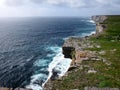 Cliff of the Dun Aengus on Inis MÃÂ³r Island, part of the Aran Islands, IRELAND