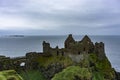 Cliff of Dunluce Castle, Antrim, Northern Ireland