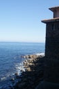 Cliff in Elantxobe Basque Country. Cantabrian Sea Royalty Free Stock Photo