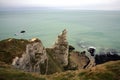 Cliff in Etretat Royalty Free Stock Photo