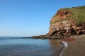Cliff face, Fleswick Bay, St Bees Head, Cumbria Royalty Free Stock Photo