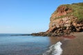 Cliff face, Fleswick Bay, St Bees Head, Cumbria Royalty Free Stock Photo