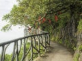 The Cliff Hanging Walkway at Tianmen Mountain, The Heaven`s Gate at Zhangjiagie, Hunan Province, China, Asia Royalty Free Stock Photo