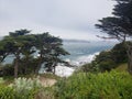 Cliff house over look spot by ocean beach SF Royalty Free Stock Photo