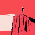 Cliff Illustration: A Fauvism Art Style By Jean Jullien