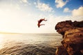 Cliff Jumping Royalty Free Stock Photo