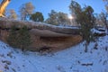 Cliff ledge overhang at Grand Canyon Royalty Free Stock Photo