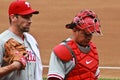 Cliff Lee and Carlos Ruiz Phillies Royalty Free Stock Photo