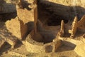 The Cliff Palace at Anasazi Indian ruins, Mesa Verde, CO Royalty Free Stock Photo