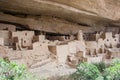 Cliff Palace ancient puebloan village of houses and dwellings in Mesa Verde National Park New Mexico USA Royalty Free Stock Photo