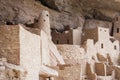 Cliff Palace ancient puebloan village of houses and dwellings in Mesa Verde National Park New Mexico USA Royalty Free Stock Photo