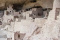 Cliff Palace ancient puebloan village of houses and dwellings in Mesa Verde National Park New Mexico USA Royalty Free Stock Photo