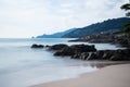 Cliff in Patong Beach Royalty Free Stock Photo