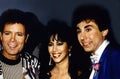 Cliff Richard, Ofra Haza, and Dino Karsonakis Royalty Free Stock Photo