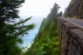 Cliff Side Road Ocean View Royalty Free Stock Photo