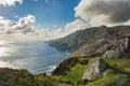 A cliff at Sliabh Liag, Co. Donegal on a sunny day