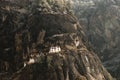 Cliff of Taktsang Monastery - Bhutan Royalty Free Stock Photo