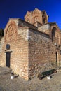 Cliff-top church of Saint Joan at Kaneo or St. Jovan Kaneo Royalty Free Stock Photo