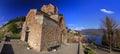 Cliff-top church of Saint Joan at Kaneo or St. Jovan Kaneo Royalty Free Stock Photo