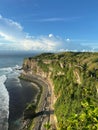 Cliff in Uluwatu Royalty Free Stock Photo