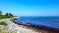 Cliff Walk shoreline - Newport, Rhode Island Royalty Free Stock Photo