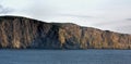 Cliff wall near Flatrock and Torbay, Newfoundland, Canada Royalty Free Stock Photo