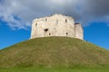 Clifford`s Tower, York. Royalty Free Stock Photo