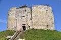 Cliffords Tower, at York Castle. Built in 1068. York, UK. May 25, 2023.
