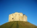 Cliffords tower in York, England. Royalty Free Stock Photo