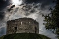 Cliffords Tower in York in England the UK Royalty Free Stock Photo