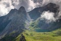 Cliffs above lake Obstanser See Carnic Alps East Tyrol Austria