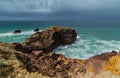 Cliffs in the Algarve West Coast Royalty Free Stock Photo