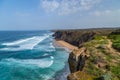 Cliffs in the Algarve West Coast Royalty Free Stock Photo