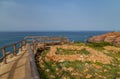 Cliffs in the Algarve West Coast Royalty Free Stock Photo