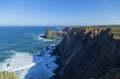 Cliffs in the Algarve West Coast Royalty Free Stock Photo