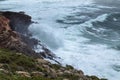 Cliffs in the Algarve West Coast Royalty Free Stock Photo