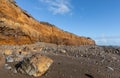 Cliffs along of the coast