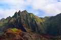 Cliffs along Na Pali Coast of Kauai Island Royalty Free Stock Photo