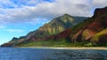 Cliffs along Na Pali Coast of Kauai Island Royalty Free Stock Photo