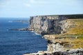 Cliffs in Aran Islands, Ireland Royalty Free Stock Photo
