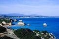 Cliffs and Atlantic ocean in Lagos, Portugal Royalty Free Stock Photo
