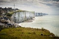 Cliffs of Ault city in Picardy, France Royalty Free Stock Photo