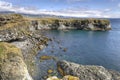 Cliffs and basalt rocks near Arnarstapi, Snaefellsnes peninsula Royalty Free Stock Photo