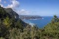 the basque coast in lekeitio Royalty Free Stock Photo