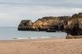 Cliffs on Batata beach in Lagos, Portugal