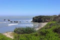 Cliffs and Beaches with Elephant Seals on the Pacific Coast, Ano Nuevo State Park, Big Sur, California, USA Royalty Free Stock Photo