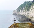 CLIFFS at beer seaside town in dorset england south coast