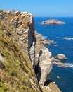 Cliffs of Cabo de PeÃÂ±a in Asturias Royalty Free Stock Photo